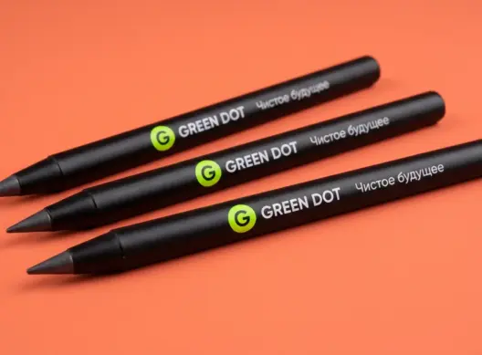 Вечные карандаши для экологической компании GREEN DOT