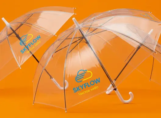 Зонты-трости для бренда городских аксессуаров SKYFLOW