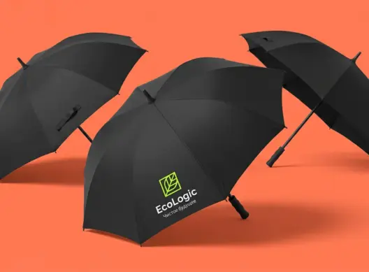 Зонты-трости для экологической компании EcoLogic